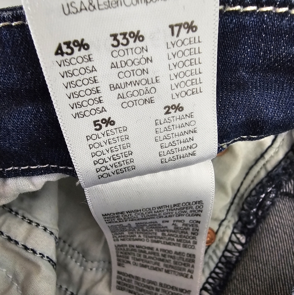 MOTHER High Waisted Looker Ankle Fray‎ High Rise Skinny Blue Jeans 27 Preowned - Picture 10 of 10
